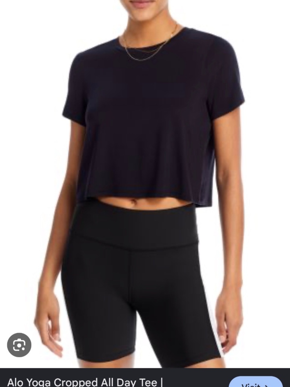 Alo all day crop short sleeve